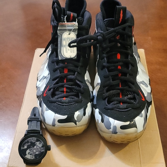 Foamposite Fighter Jet sz 13 worn 1 - Picture 1 of 4